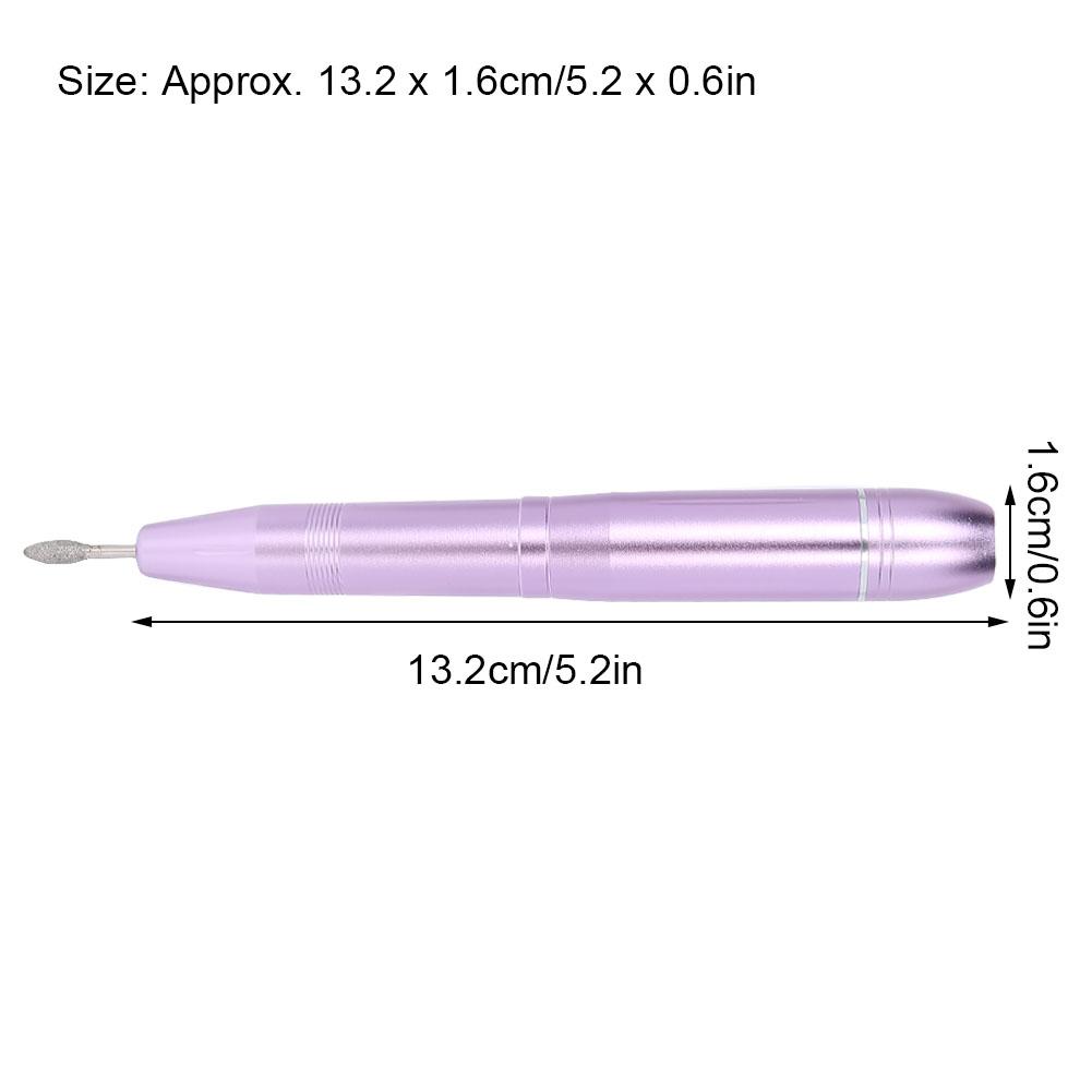 Nail Drill Pen Electric Nail Grinder Polisher Kit Portable Polishing Manicure Tool