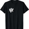 Black and White Lily Flower T-Shirt