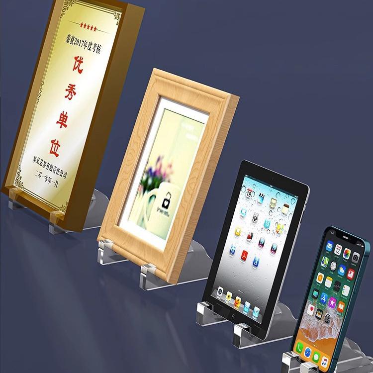 2/6pcs Transparent Acrylic Coin Display Stand Photo Frame Trading Card Stand Commemorative Coin Mini Stand Badge Stand Ornament