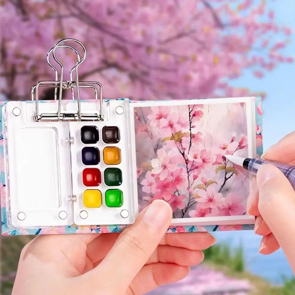 Palettes Portable Travel Painting Set Mini Size Mini Paint Tray  Outdoor Sketching