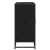 Sideboard Black Oak Effect 92 x 35 x 76 cm Engineered Wood