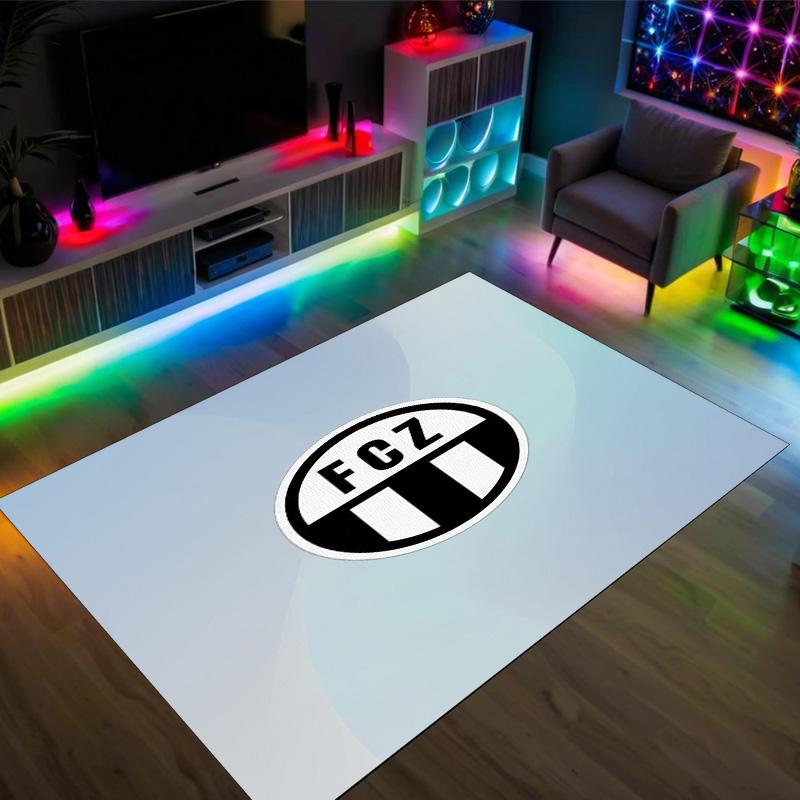 Tappeto in Velluto di Cristallo Design FC Zürich Accogliente Non?Tappeto Stampato Antiscivolo per Camera da Letto Soggiorno Ingresso