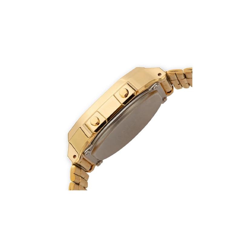 Casio retro small square LCD display waterproof fashionable couple watch quartz movement Japanese and Korean watch same style for A168WG-9W&LA680WA-1B