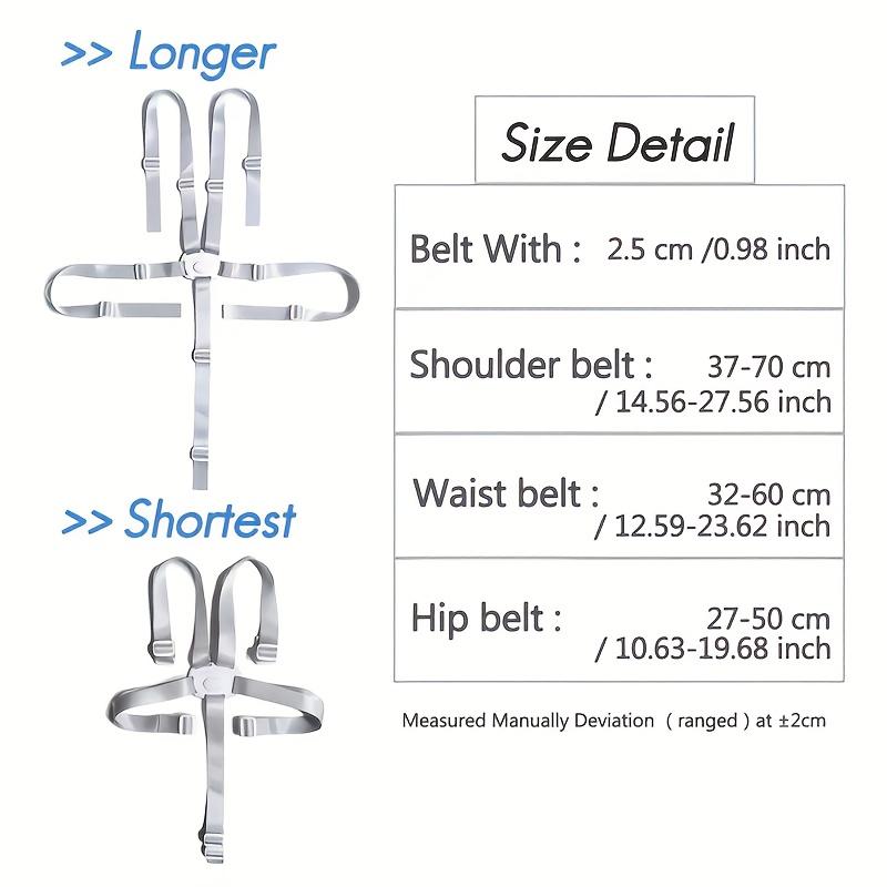 Three-point/Five Point Child Safety Belt Dining Chair Seat Belt Highchairs Safety Strap Baby Stroller Fixed Belt Accessories