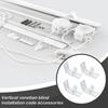 4-Piece Brackets, Heavy-Duty Portable Spare Parts for Window Headrail Mounting, Professional Iron