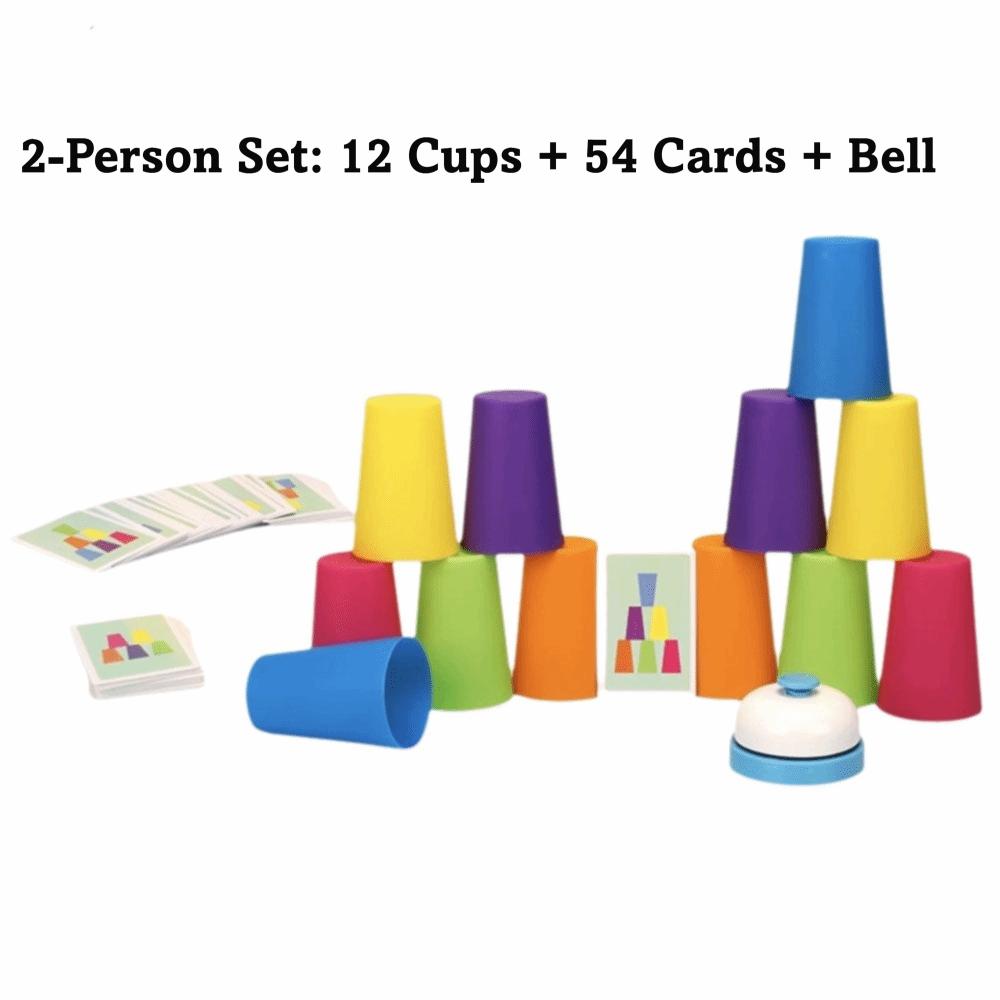 Educational Montessori Toys Color Learning Board Game Activity Cards Kids Toy  2Player Game
