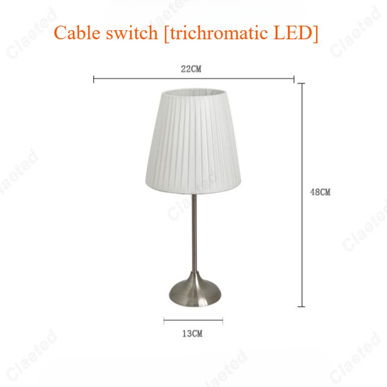 

New Simple LED Beige Lampshade Small Desk Lamp Study Office Bedroom Bedside Decorative Atmosphere Lighting. US plug