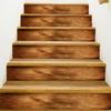 6Pcs/13Pcs Waterproof Exquisite Home Decoration Beautify Simulated Sticker Step Decoration Wood Grain Sticker PVC