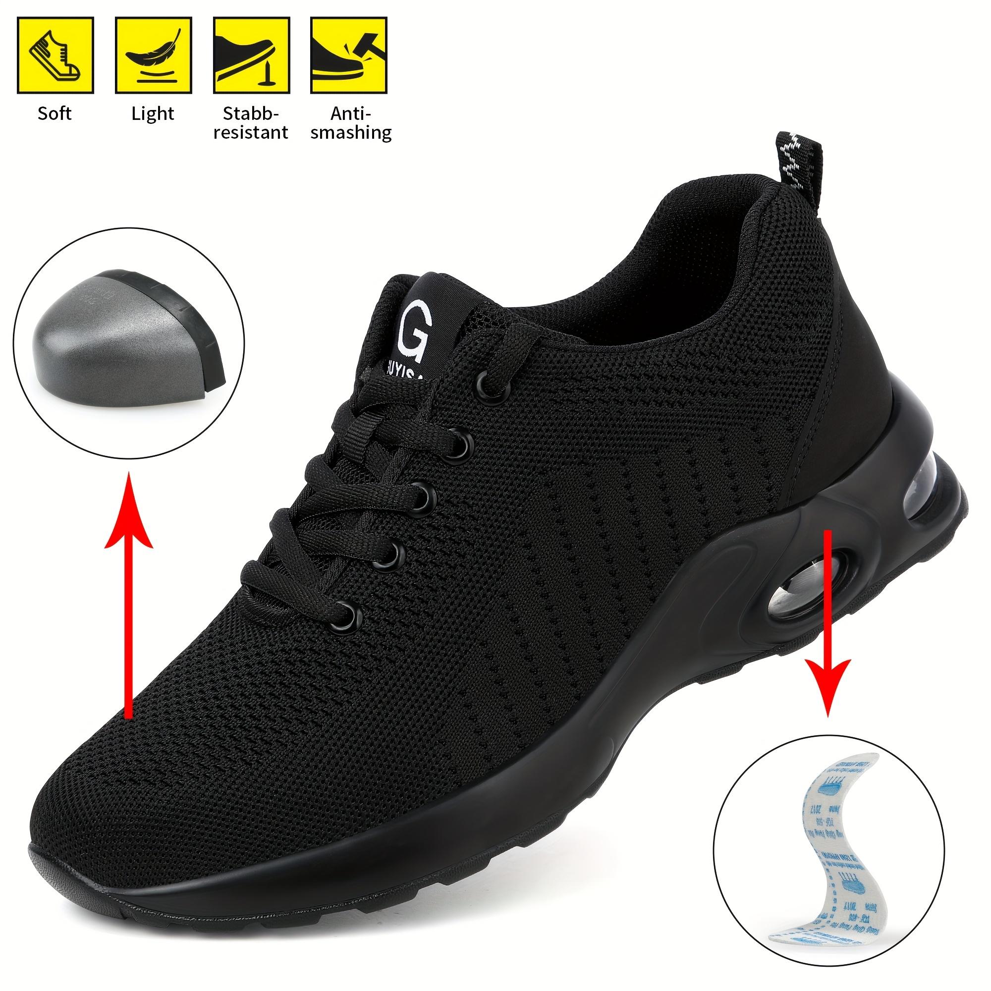 Air Cushion Work Safety Shoes For Men Women Breathable Work Sneakers Steel Toe Shoes Anti-Puncture Safety Protective Shoes 36-46 cm