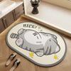 Cartoon Diatom Mud Wear-Resistant Non-Slip Bathroom Floor Mat