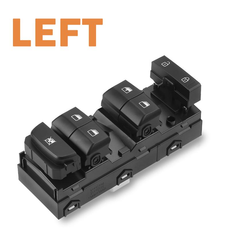 93571M6100 Front Left Power Window Switch Driver Side For Kia Forte    Black One Touch Down Only Left Hand Driver