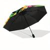1pc Mickey Mouse Automatic Folding Umbrella, 8-Rib Portable & Foldable Design,  Highqualityy0722058