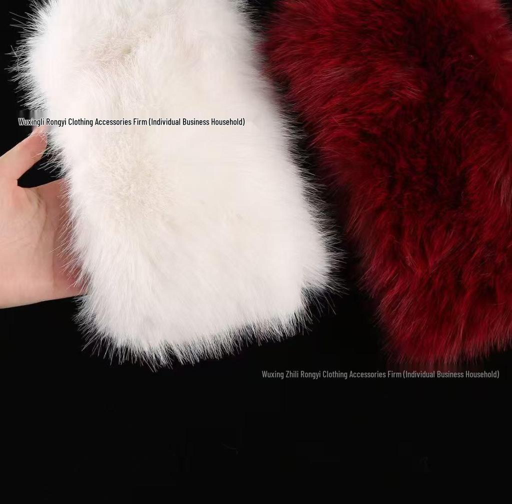 Detachable Imitation Fox Fur Cuffs - Universal Sleevelets for Overcoats & Cheongsams - New Chinese Style, All Colors