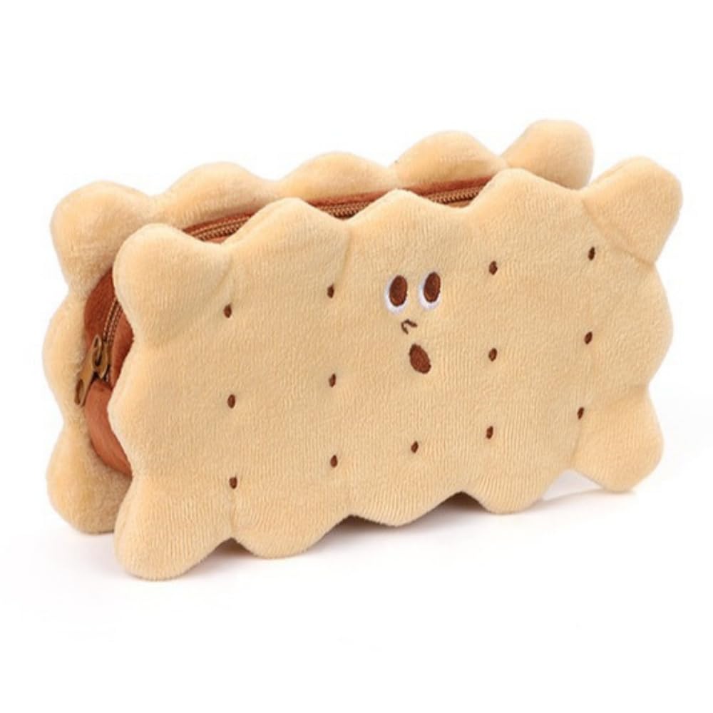 

ideamall Плюшевый карандаш Веселый карандаш Большой пенал в виде печенья, Игрушка, Милый, Держатель, Вместимость,