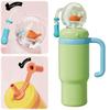 24oz Stainless Steel Whale Fountain Tumbler with Handle Whale Water Cups for Kids Teens and Adults