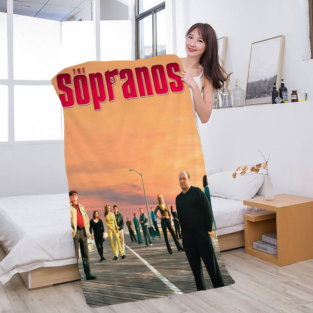 The Sopranos Family Movie Microfiber Blanket Quick Drying Beach Towels Oversized Printing Super Absorbent Pool Towel Blanket