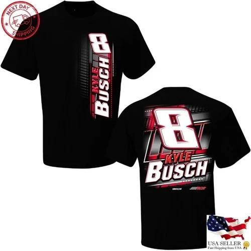 Футболка для фаната гонок Kyle Busch 2023 Checkered Flag Sports #8 S
