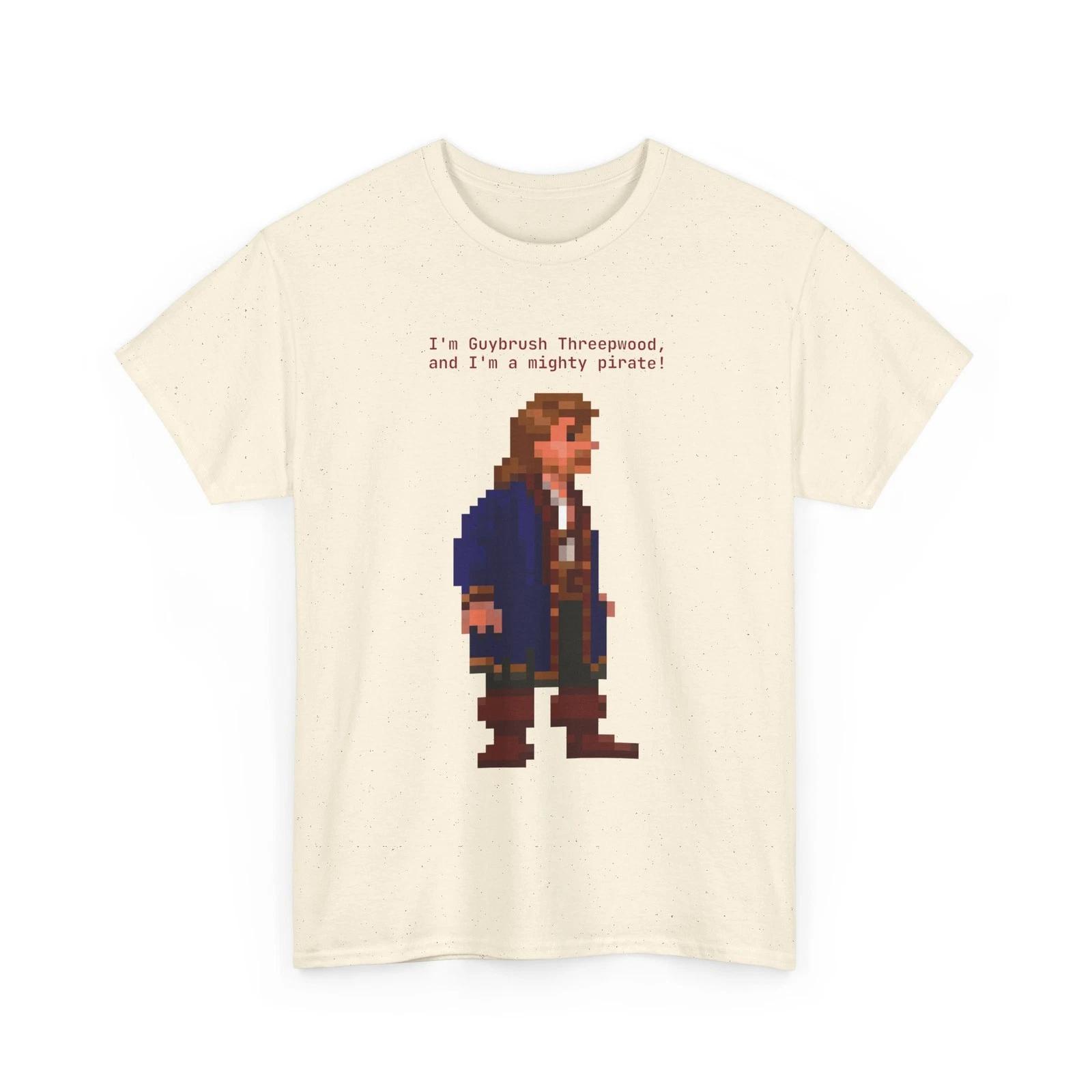 

T-shirt Guybrush Threepwood mighty pirate in Monkey Island 100% 2XL