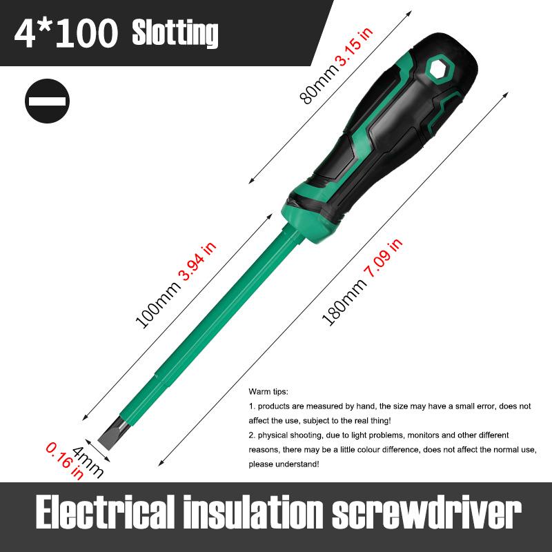 

1 Pieces Insulated Screwdriver Slotted Phillips Nut Driver Magnetic Screw Key Bits Electrician s Professional Maintenance Hand Tool