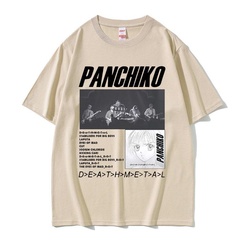 Panchiko DEATHMETAL Album Graphic Print Tshirts Unisex Women Vintage Casual Cotton T Shirts Male Rock Music Band Oversized Tshirt