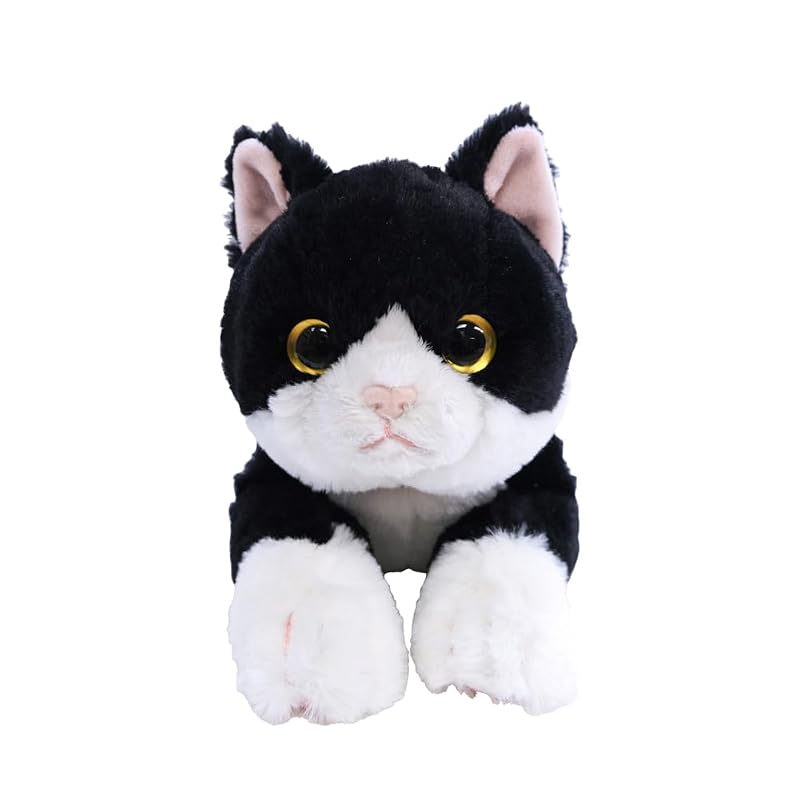 Sunlemon Knee Cat (Bicolor) S 13 x 36 x 15 cm Plush Toy (Renewed Version) Cute Animal Cat P-1513