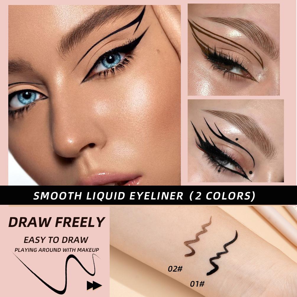 Waterproof, Sweat Proof, Stain Resistant, Makeup Resistant, Sleeping Silkworm Shadow Pen, Quick Drying, Beginner's Eyeliner Liquid Pen