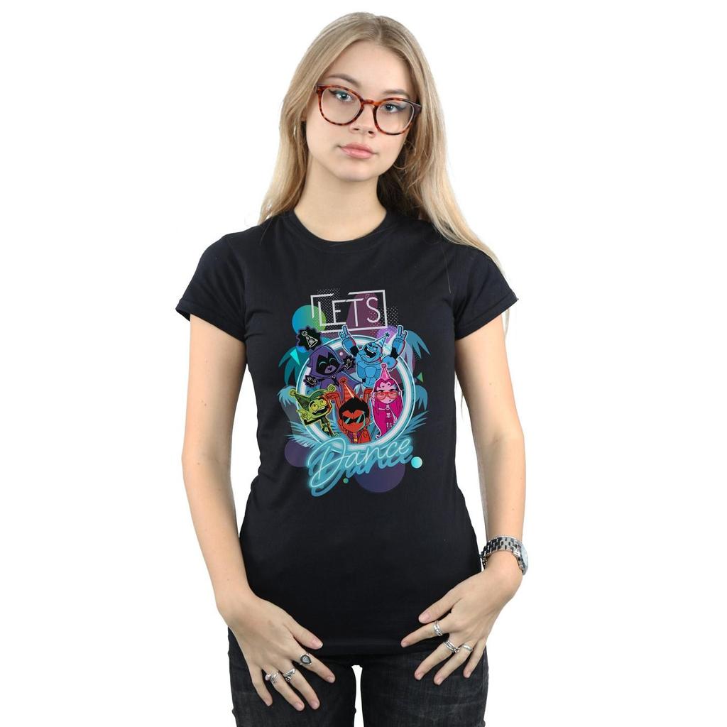 DC Comics Womens/Ladies Teen Titans Go Let´s Dance Cotton T-Shirt