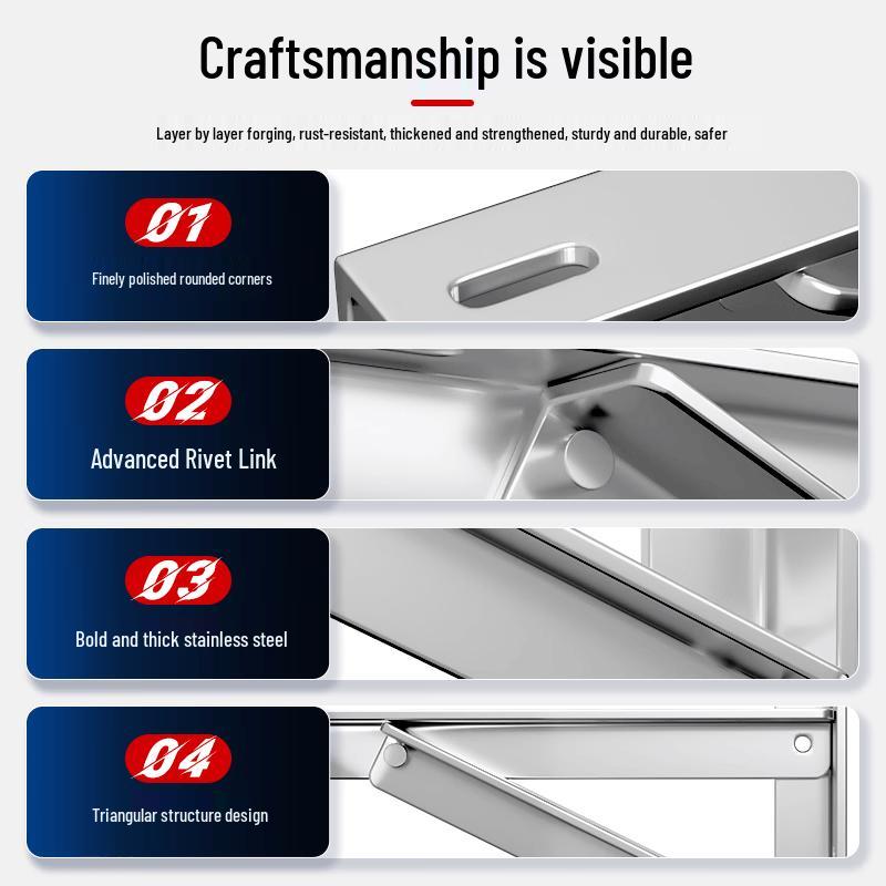 Thickened Stainless Steel AC Outdoor Unit Bracket