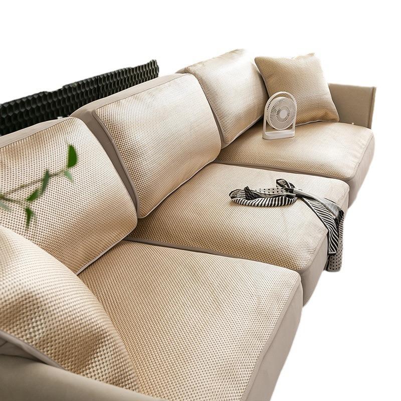 Kühlendes Rattan Sommer Sommer Sommer Sommer Eis-Seide Leder Sofabezug All-Inclusive Sofakissen Kissen Rattan Bambus Schlicht