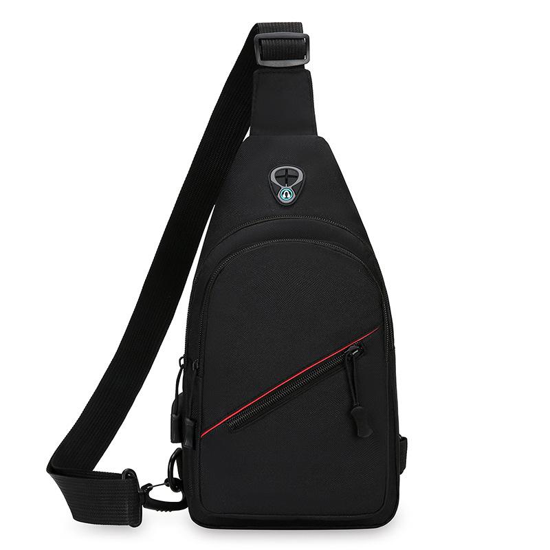 Men's Chest Bag Multifunctional Outdoor Sports Riding Crossbody Bag Light and Durable Fashion Simple Shoulder Bag Tide.