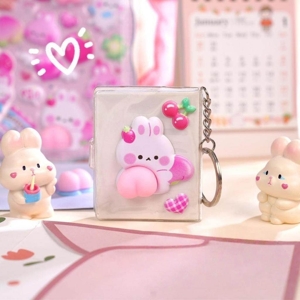 Squishy Butt 3D Stickers Cute Cartoon Bear Rabbit Pinch Decompression Toy For Scrapbooking Journal Phone Case DIY Decor