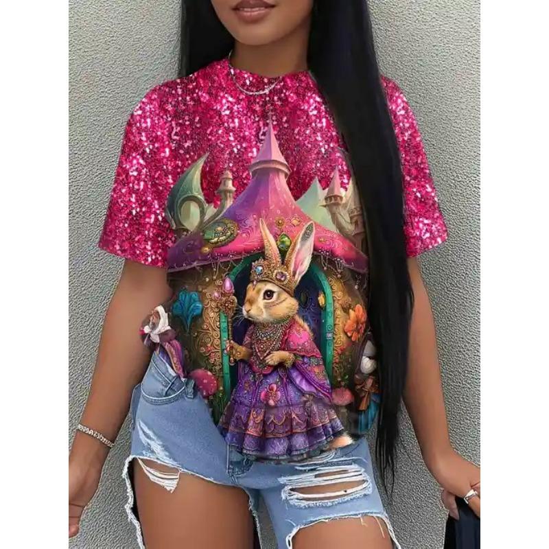 Fashionable Trendy Casual Versatile Loose Comfortable Short Sleeved Round Neck T-shirt