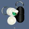 Capsule Shape Medicine Box Keychain Portable Mini Keychain Creative Pills Box