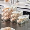 Automatische Roller Eierhouder 1/2/3 Lagen Keuken Koelkast Verse Eieren Opbergrek Plastic Eier Organizer Container Dispenser met Handvat