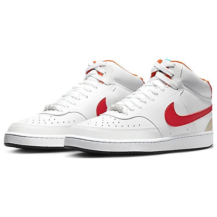 Nike Court Vision Mid Next Nature Leap High Uomo Bianco Lavato Verde Acqua Rosso Universitario FD9926-161