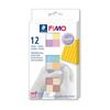 Modeling Clay Kit - Fimo - Pastel - 12 Bakeable Blocks - Soft and Flexible - Assorted Colors