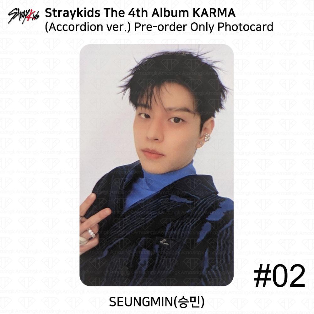 Stray Kids 4. Album Karma wersja Akordeon Oficjalna Fotokarta