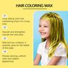 Wiieey Yellow Children's Colorful Hair Wax Natural Nourishing Lasting Color Safe Styling