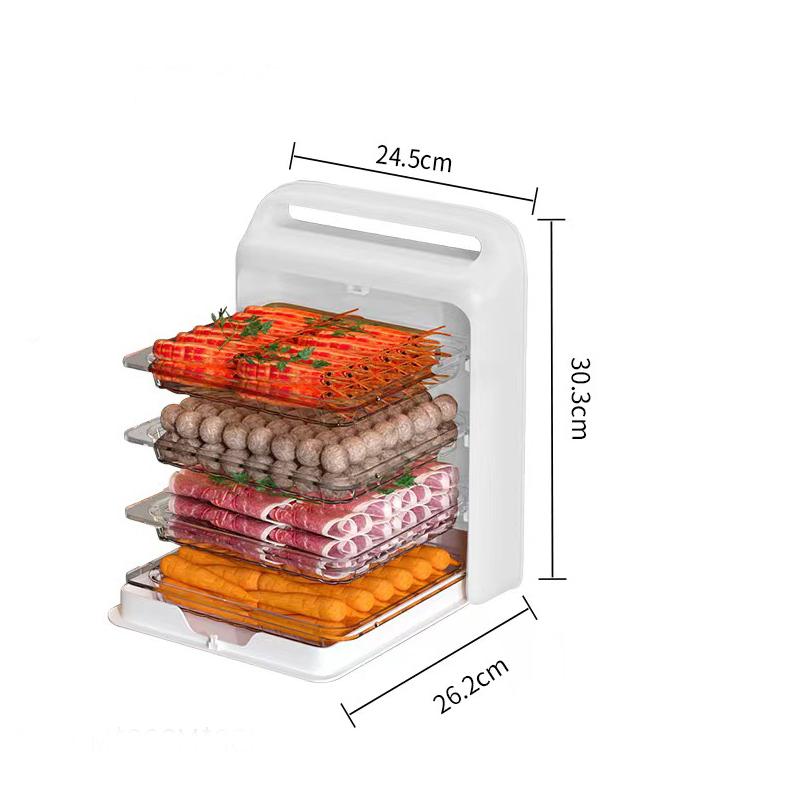 Spare Dish Home Perforation-free Wall Hanging Dish Kitchen Multifunctional Layered Storage Tray Foldable Hot Pot Side Dish