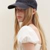 LIEBE MICH MONSTER Vintage Denim LMM Logo Baseballkappe_Schwarz