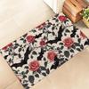Mexican Sugar Skull Door Mat, Washable and Non-Slip, Front Door Rug, Kitchen and Bathroom Carpet, Halloween Home Decor