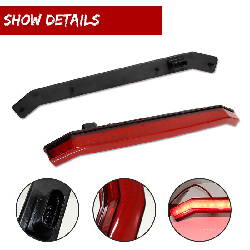 1PC Red LED Rear Center Tail Brake Light For 2017-2021 Polaris Sportsman 850 1000 For 2019-2022 Polaris RZR XP 1000 / Turbo