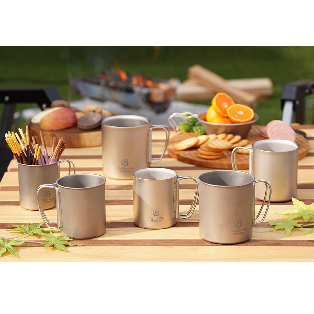 Belmont Titanium Double Mug Made In BM-500 220ml, Japan, Tsubame-Sanjo