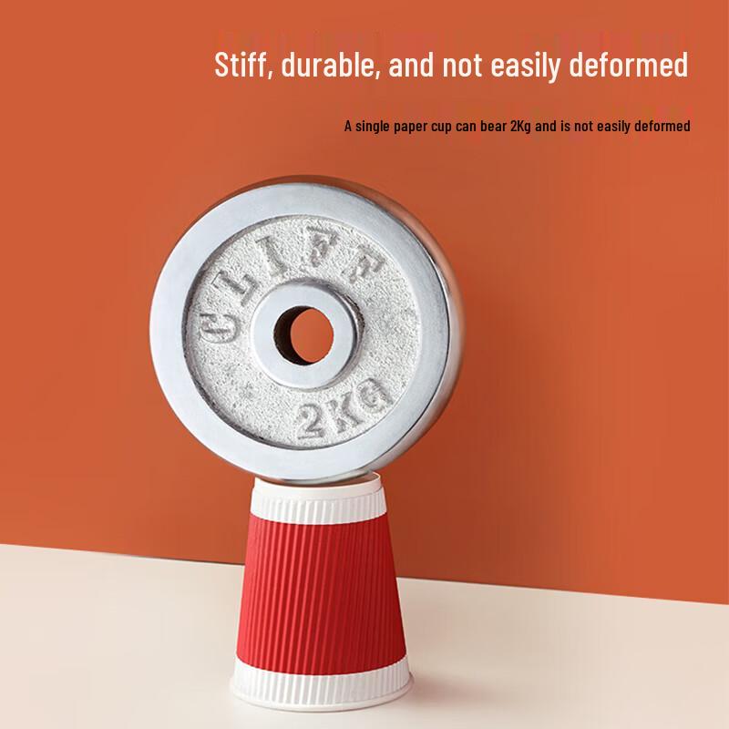 MARYYA Disposable Coffee Cups with Lids and Stirrers