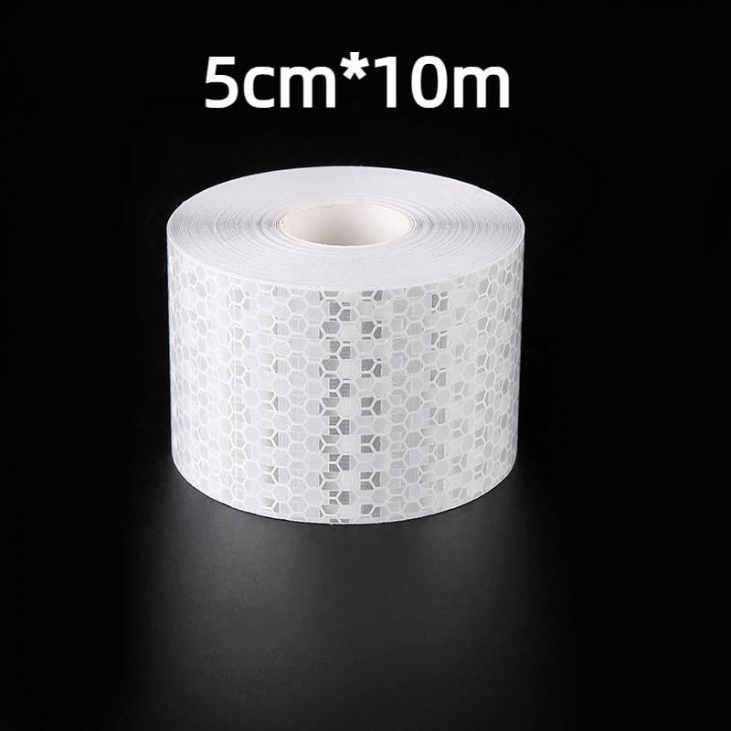 Car Safety Reflective Tape 5cm*10M High Visibility Waterproof Warning Sticker for Vehicle Truck Motorcycle Road Marking