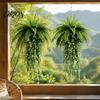 Decorațiuni Flori False 1/3/4 Bucăți Flori Artificiale Suspendate, Ferigă Rezistentă la UV & Verdeață Sintetică Florală Decor Viță de Vie, Plante False de Perete pentru