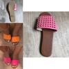 Stylish Women Sandals Casual Flat Rivet Design Slip-on Beach Shoes For Comfort