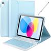 Compatible 10th Gen iPad A16 10.9" Magnetic Detachable Bluetooth Keyboard Case