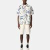 STONE ISLAND Camouflage Single-Breasted Short Sleeve Shirt Men Shirts Blue K1S1511000-12S00E1-V009A