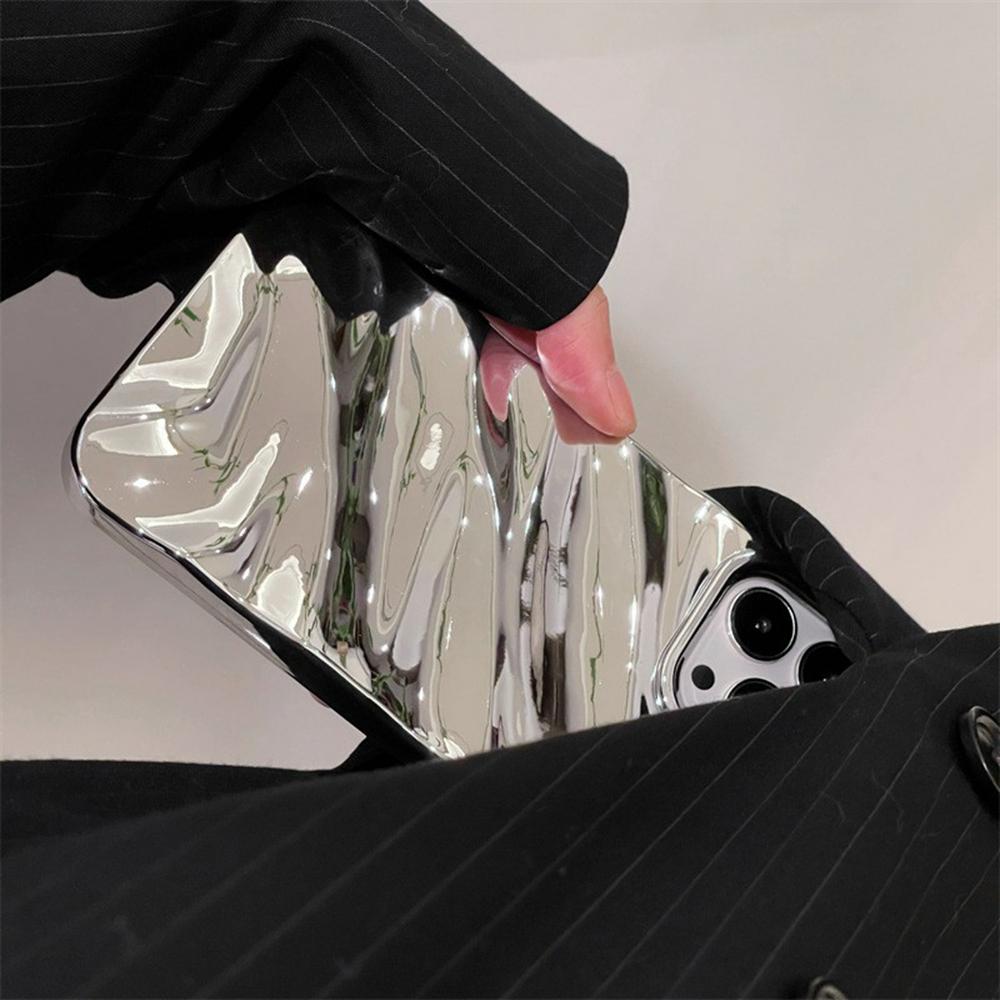 For iPhone 12/12 Pro Case Wave Texture TPU Shockproof Phone Cover